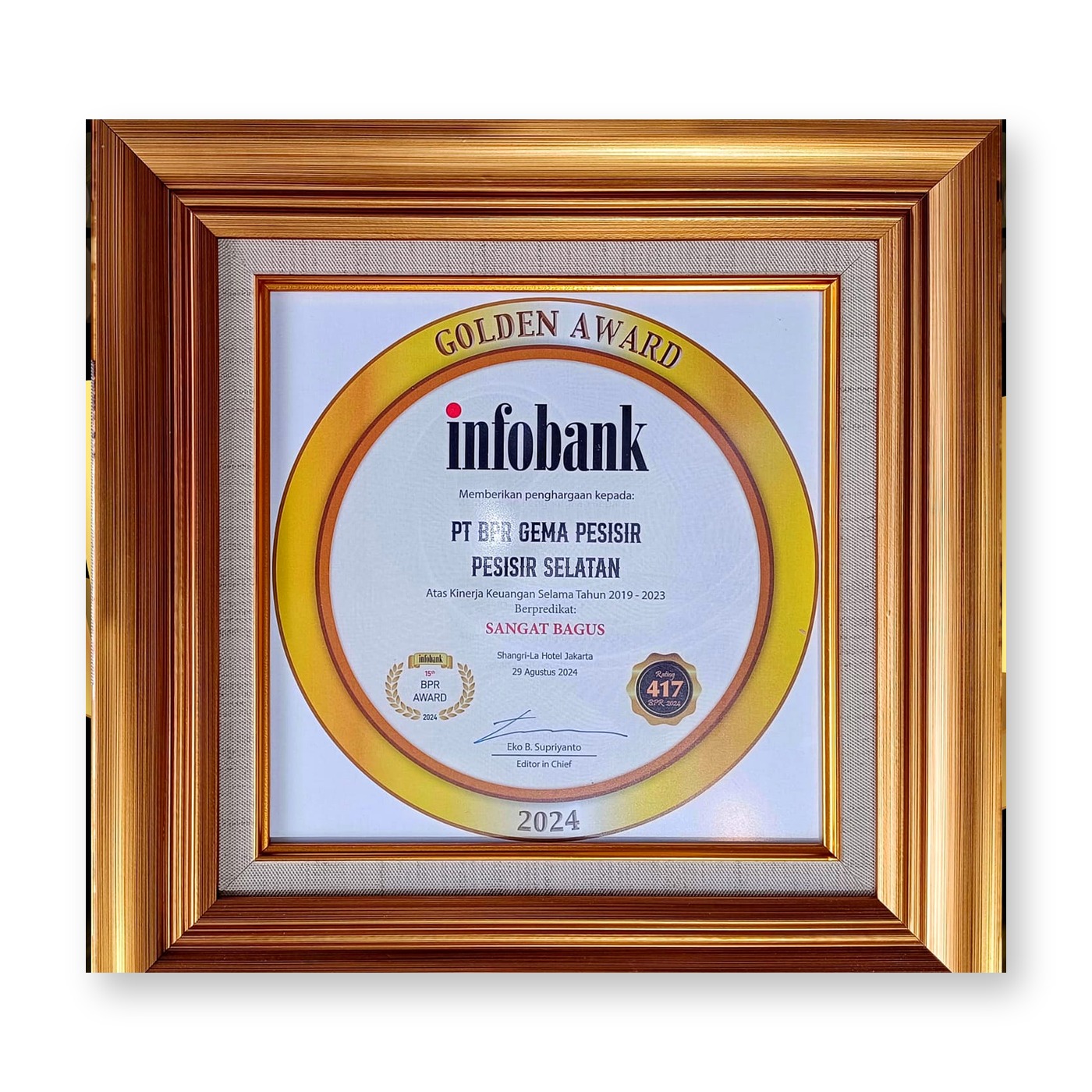 Info Bank - BPR AWARDS 2024